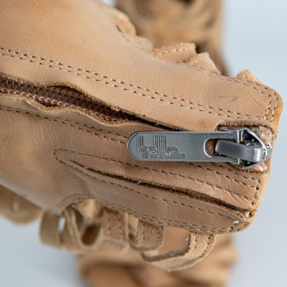 Belle Sigerson Morrison Wedge Sandals Tan Leather Gladiator US 6 EUC - Picture 12 of 14